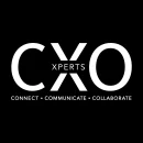 CXO XPERTS LOGO WHITE Black Bg